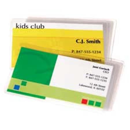 Fellowes Laminating Pouches- Luggage Tag With Loops- 5 Mil- CL FEL52003